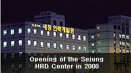 Opening of the Sejung HRD Center in 2000
